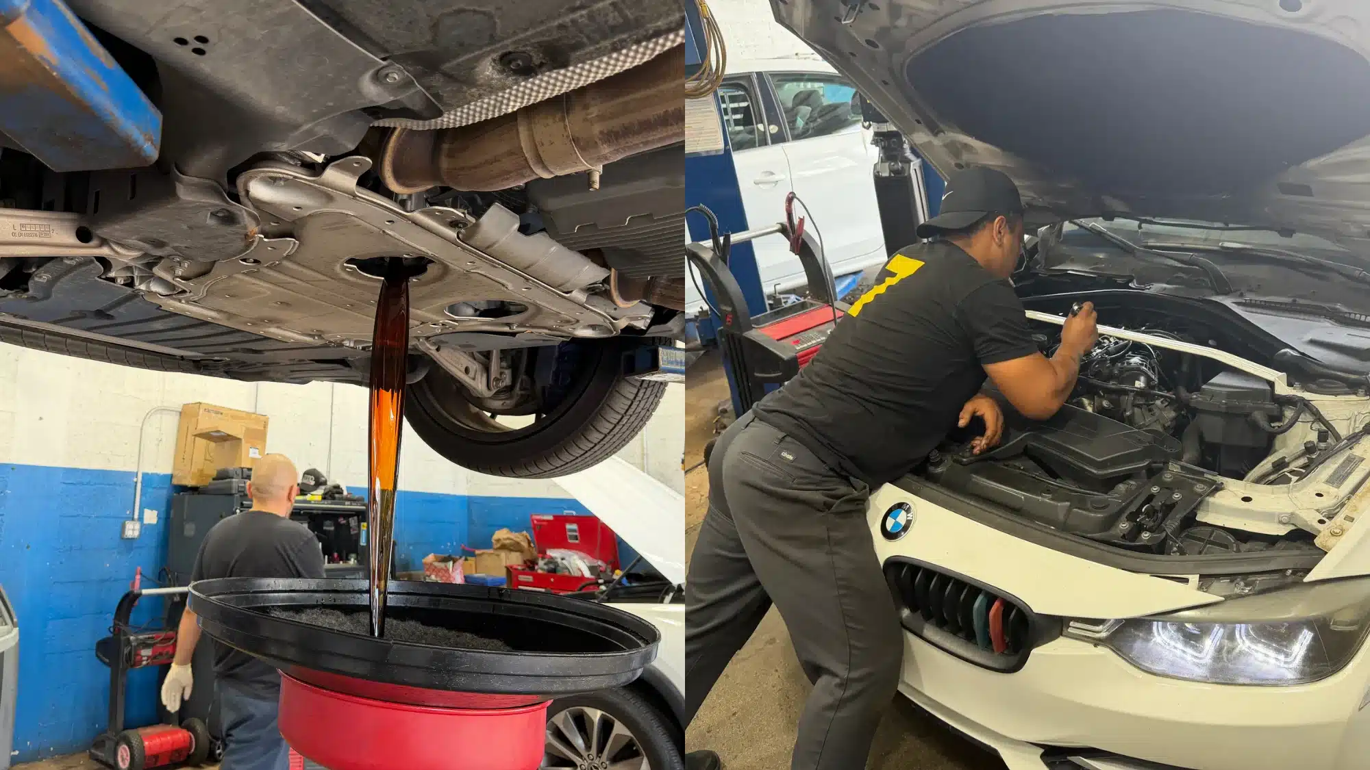 Bmw Repair Near Me Professional German Car Depot mechanics performing BMW repair near me service.